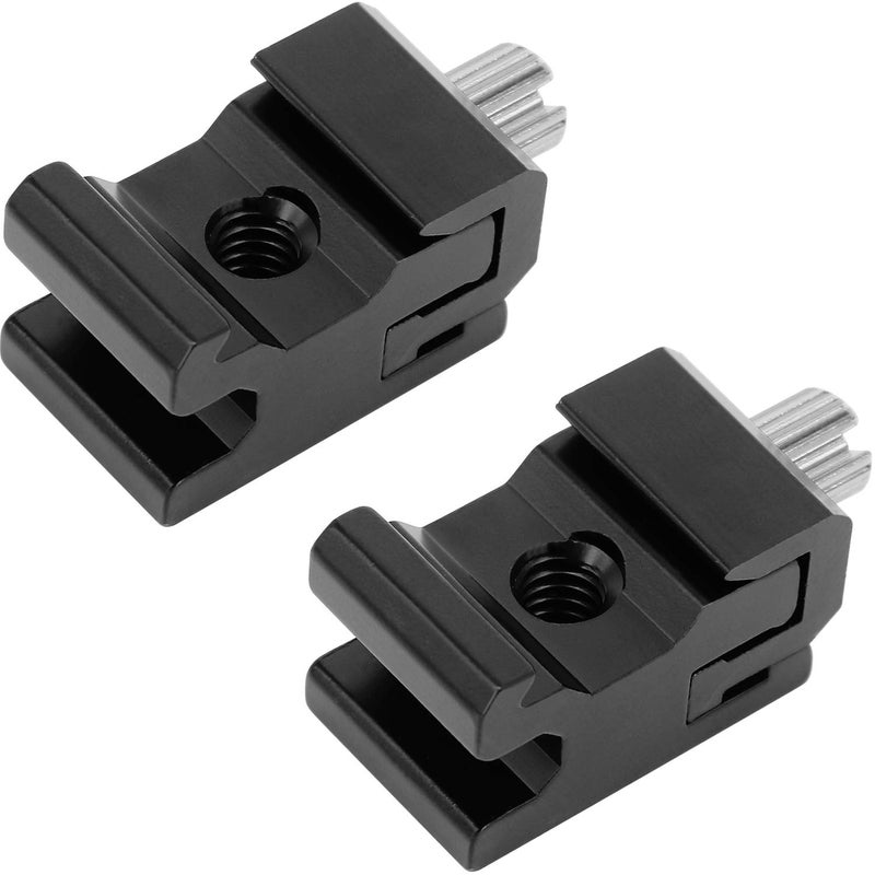 Anwenk Camera Metal Cold Shoe Flash Stand Adapter with 1/4"-20 Tripod Screw Thread (2 Packs) - Image 1